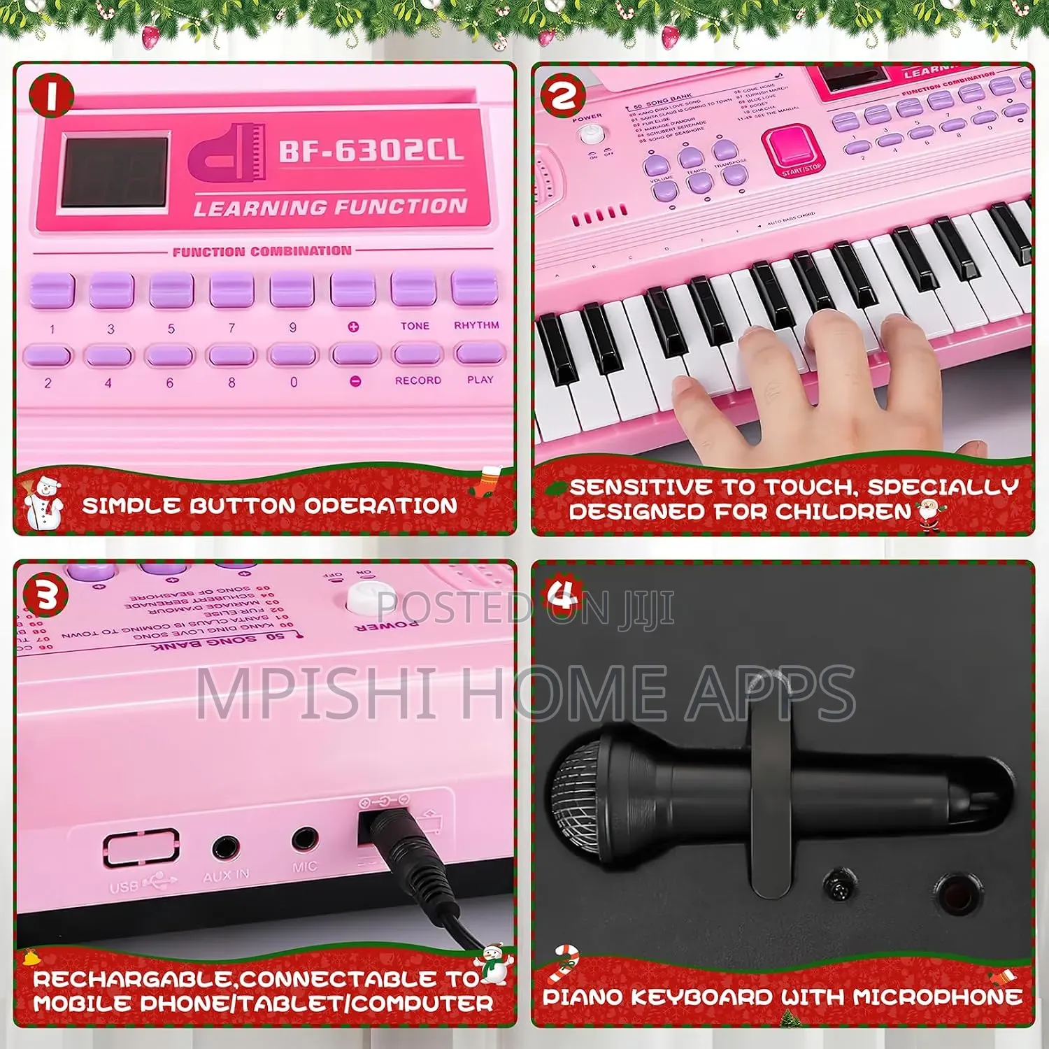 61 Key Portable Electronic Piano