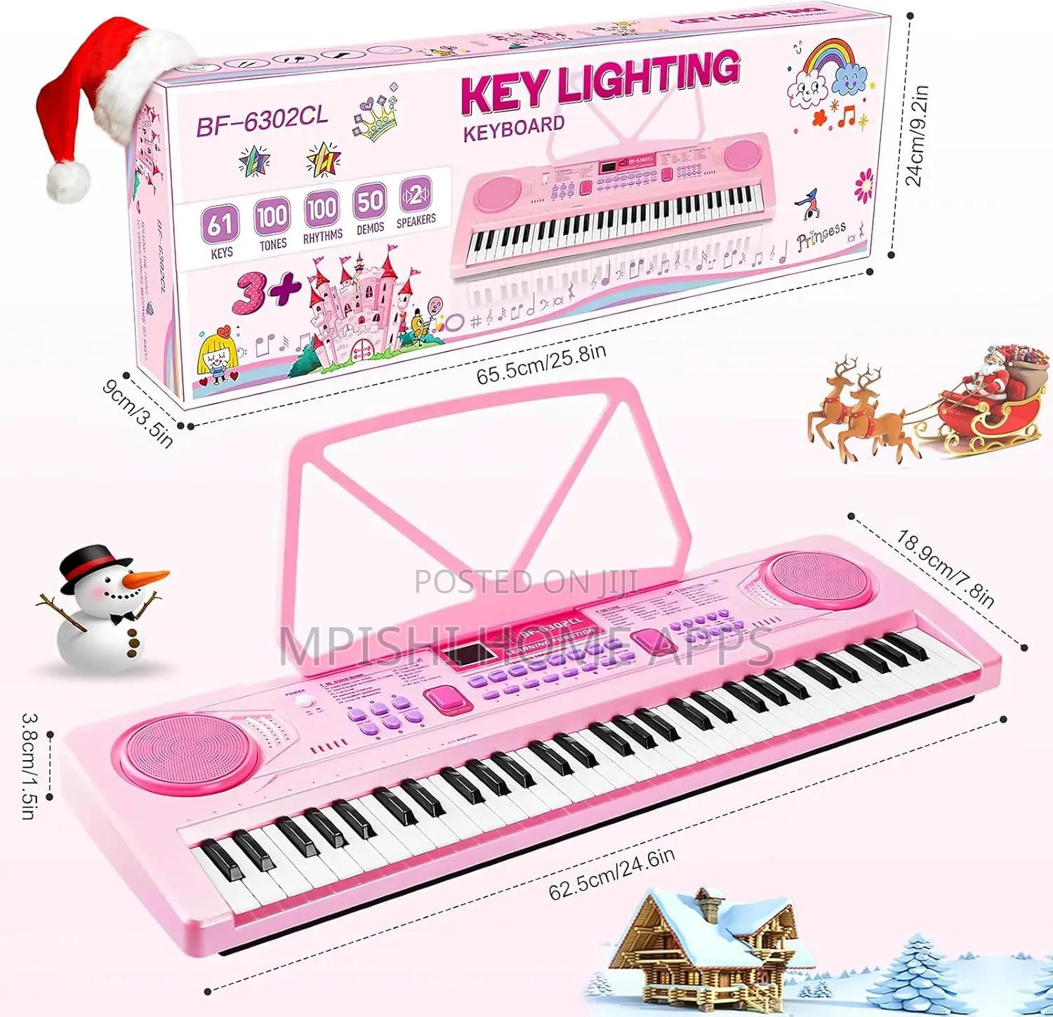 61 Key Portable Electronic Piano
