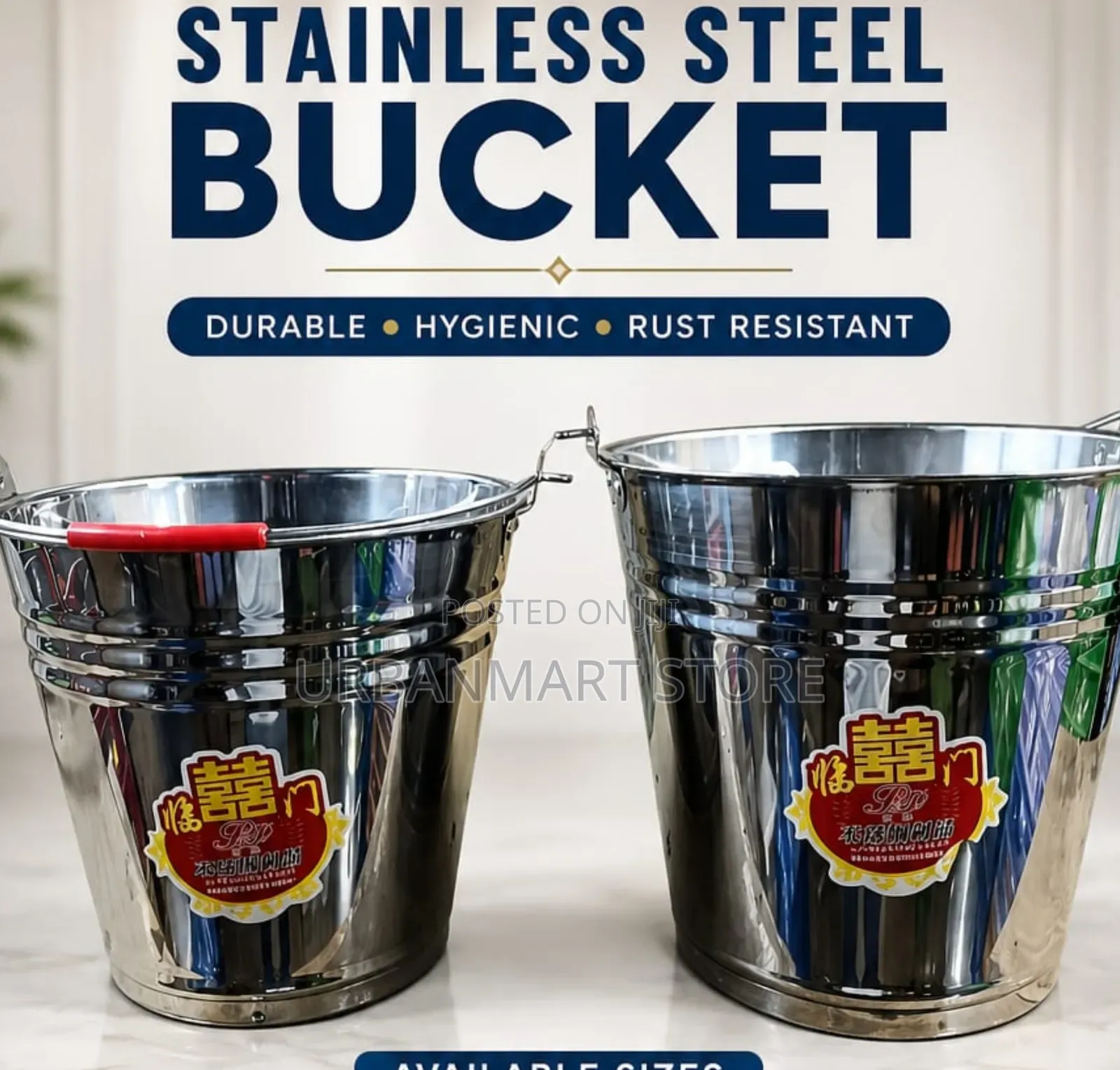 16L Stainless Steel Bucket – Rust Resistant