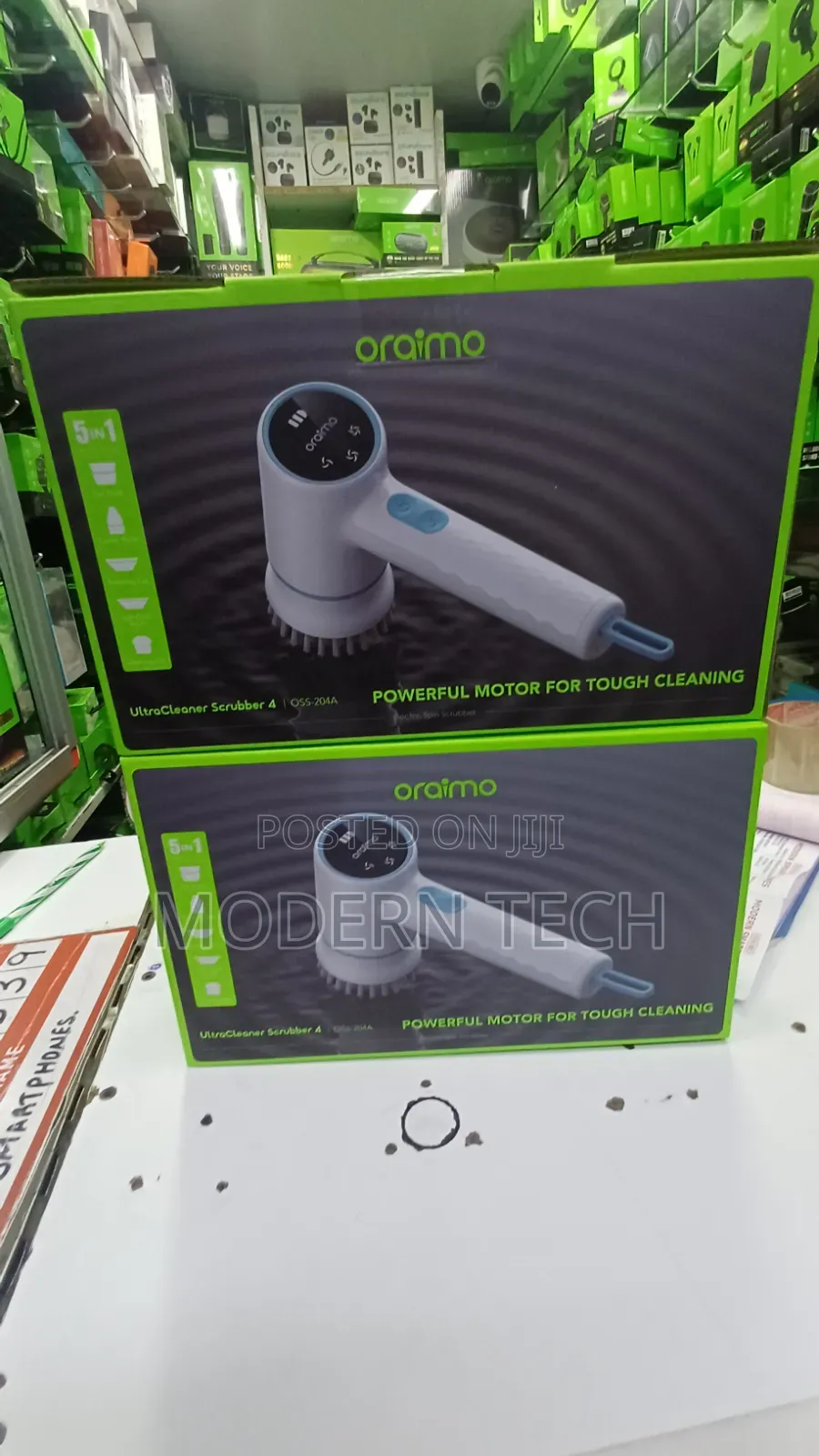 Oraimo Ultra Cleaner Scrubber Spin Brush With 5 Replacement Heads