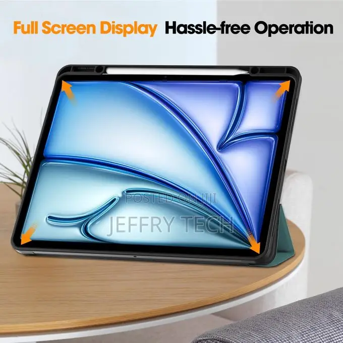 Lenovo M11 Case, Green Flip Smart Magnetic Stand Cover With Auto Sleep