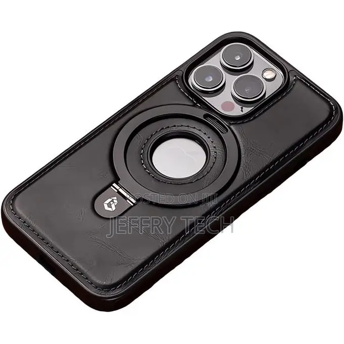 Apple iPhone 12 Pro Max Case, Premium Magnetic Leather Back Cover With