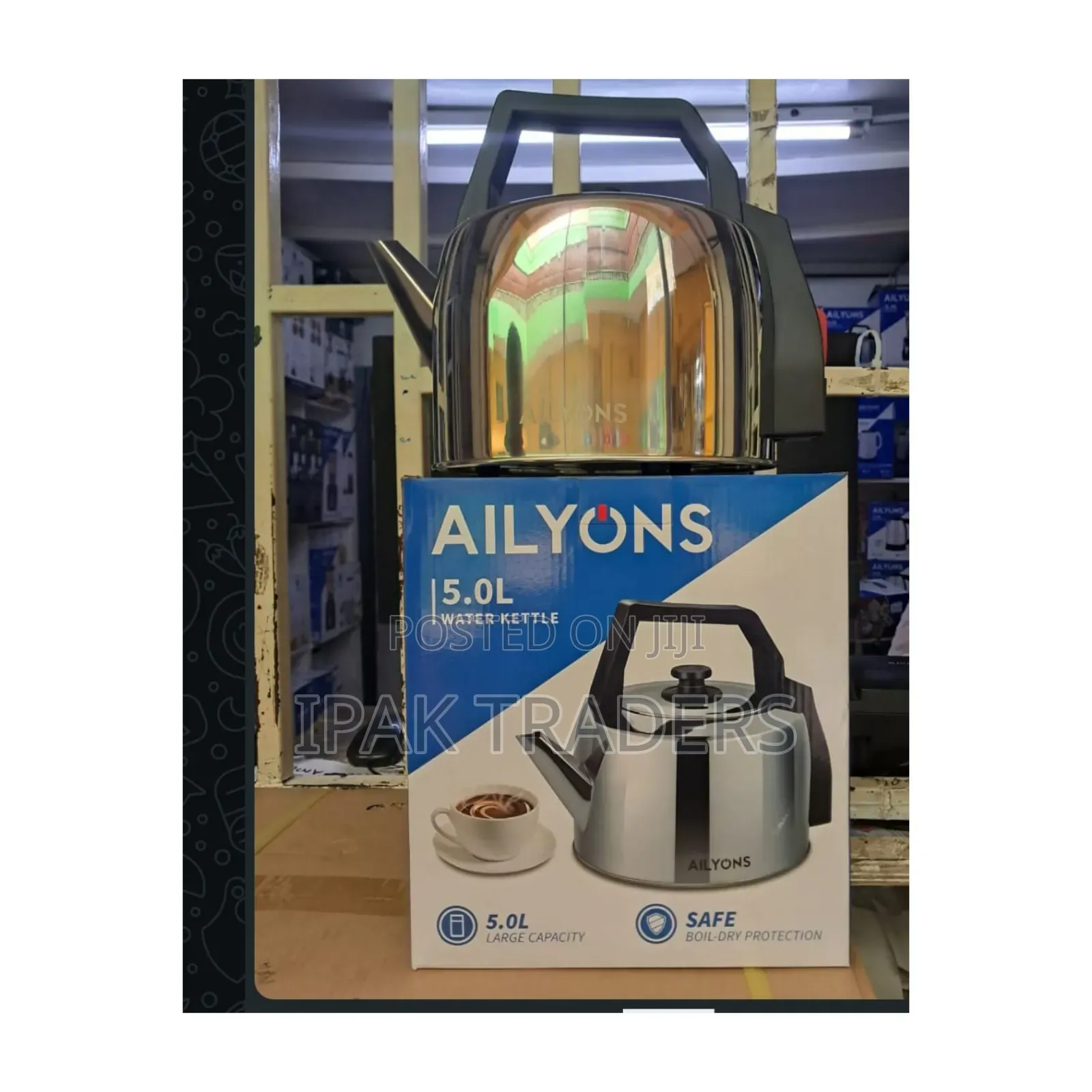 Ailyons Water Kettle 5 LTRS Stainless Corded