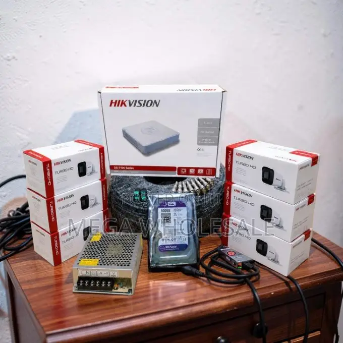 Low Prices 6 Hikvision 1080P Full HD 2MP CCTV Cameras Complete Kit