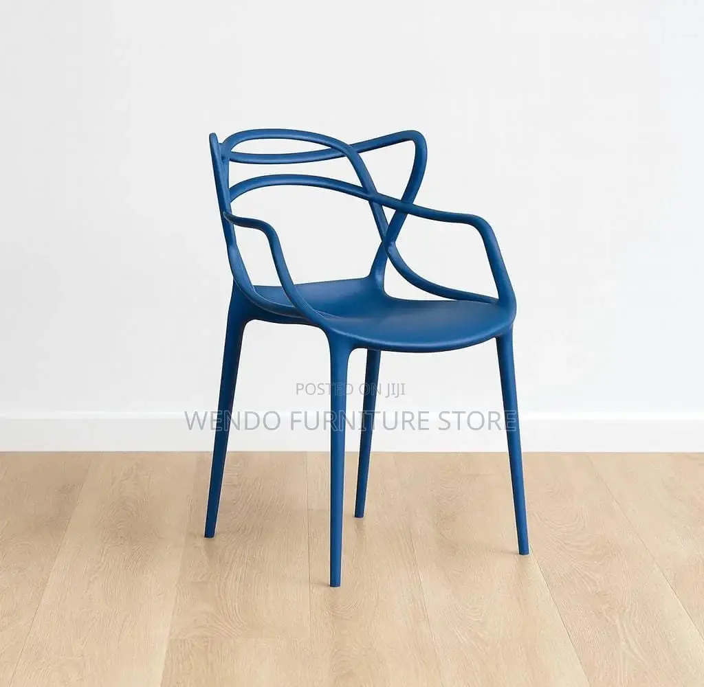 Home Chairs; Plastic Armless Patterned Home Dining Chair