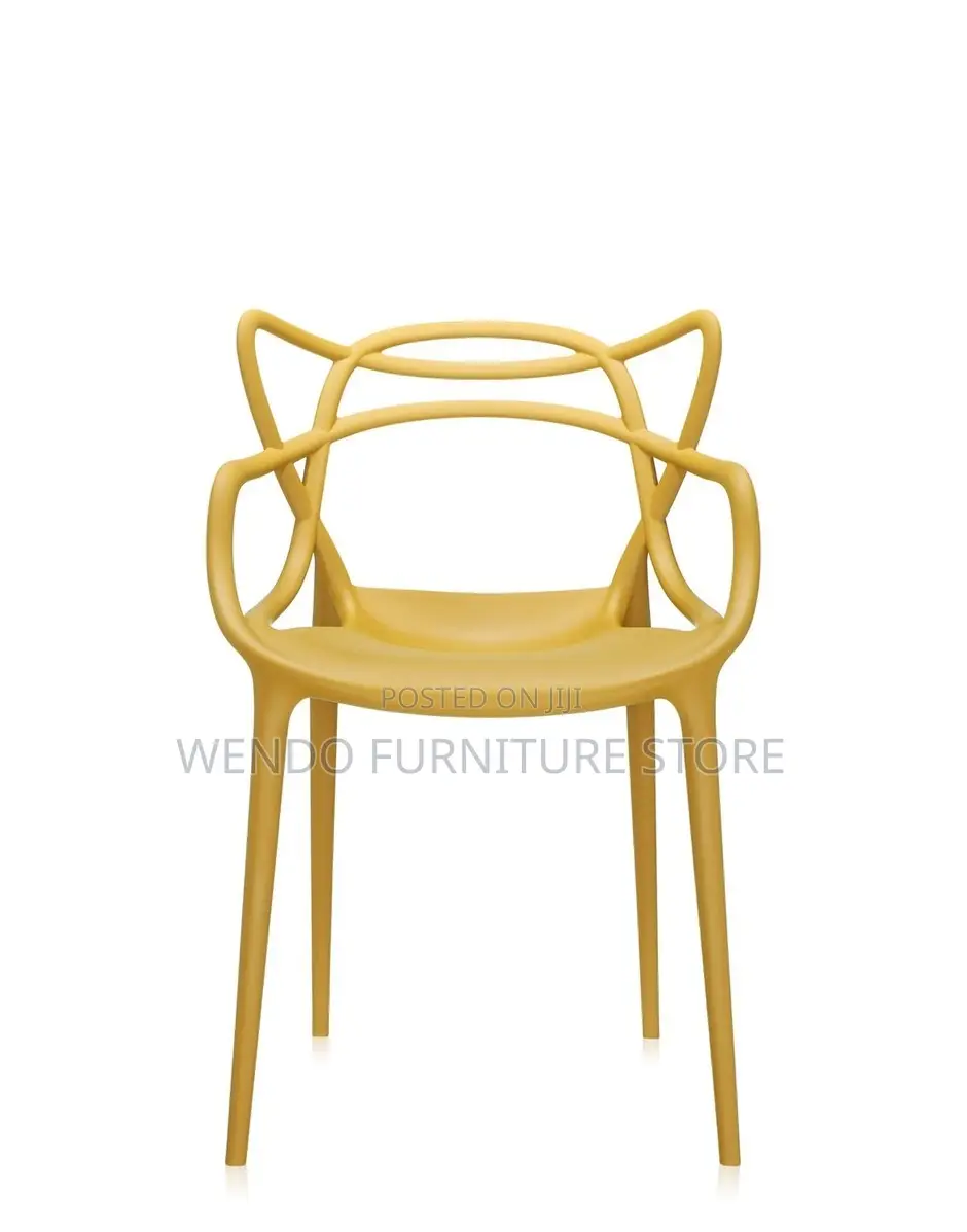 Home Chairs; Plastic Armless Patterned Home Dining Chair