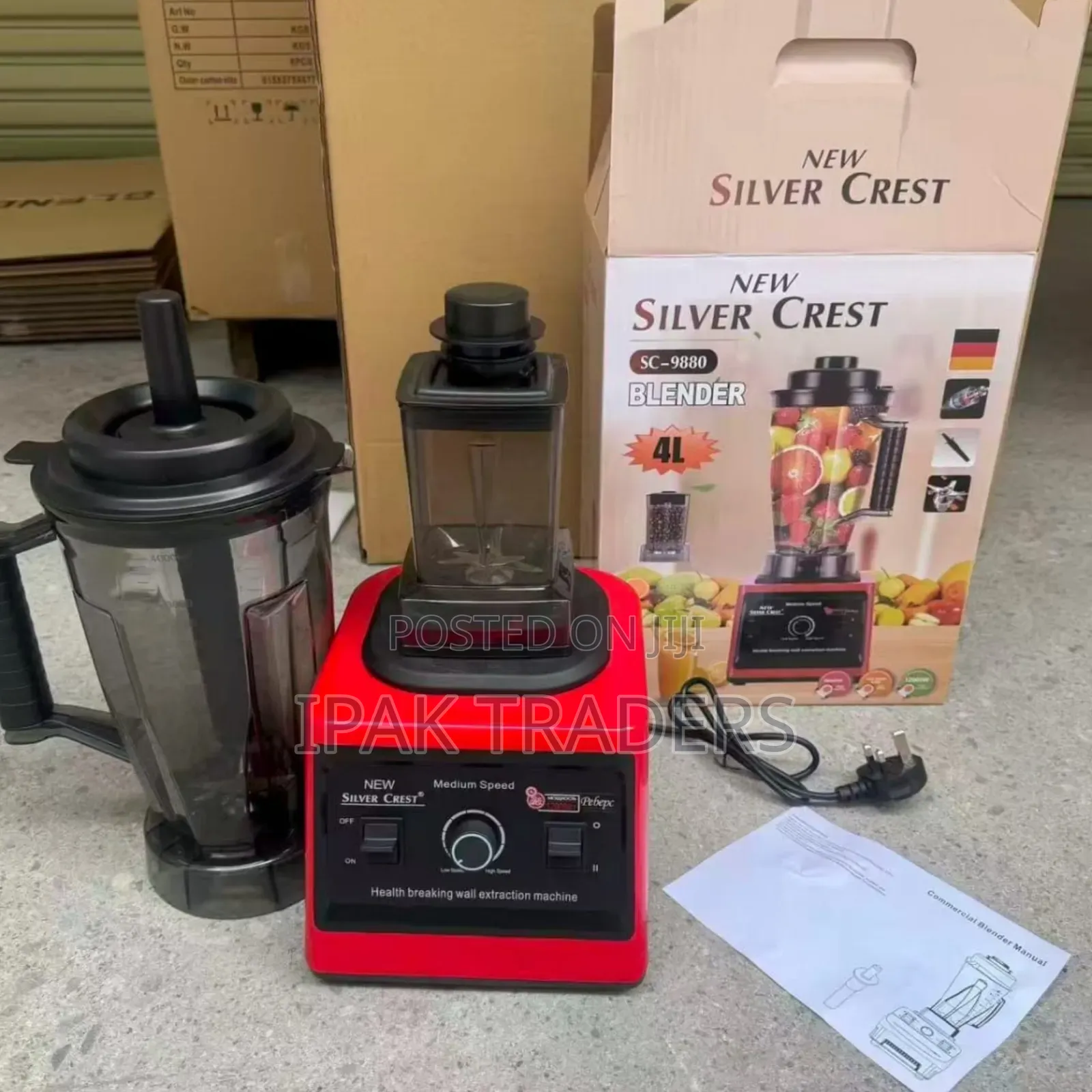 Commercial Silvercrest Blender 12000watts 4 Litres Jug Capacity