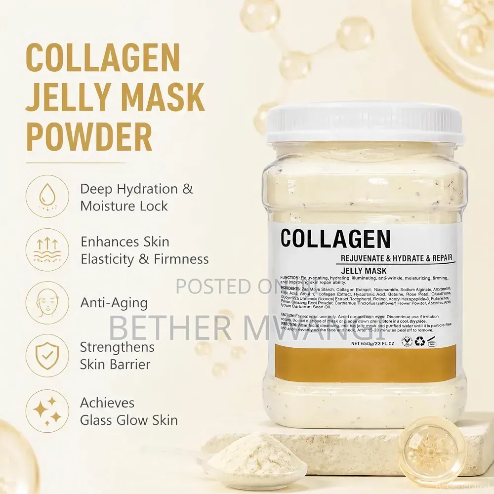 Deep Hydrating Moisturizing Collagen Peel Off Jelly Face Mask Powder