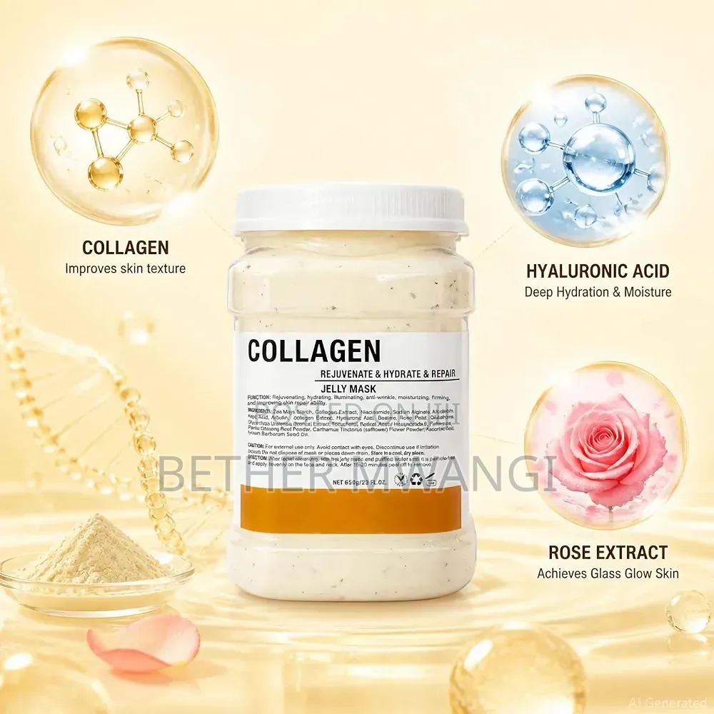 Deep Hydrating Moisturizing Collagen Peel Off Jelly Face Mask Powder