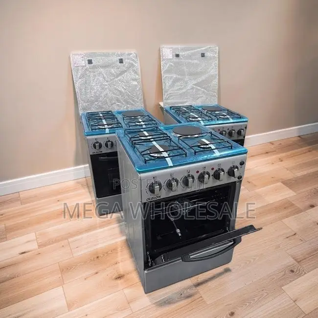 Bulk Prices Oven Light 3 Gas Burners +1 Electric Free Standing Cookers