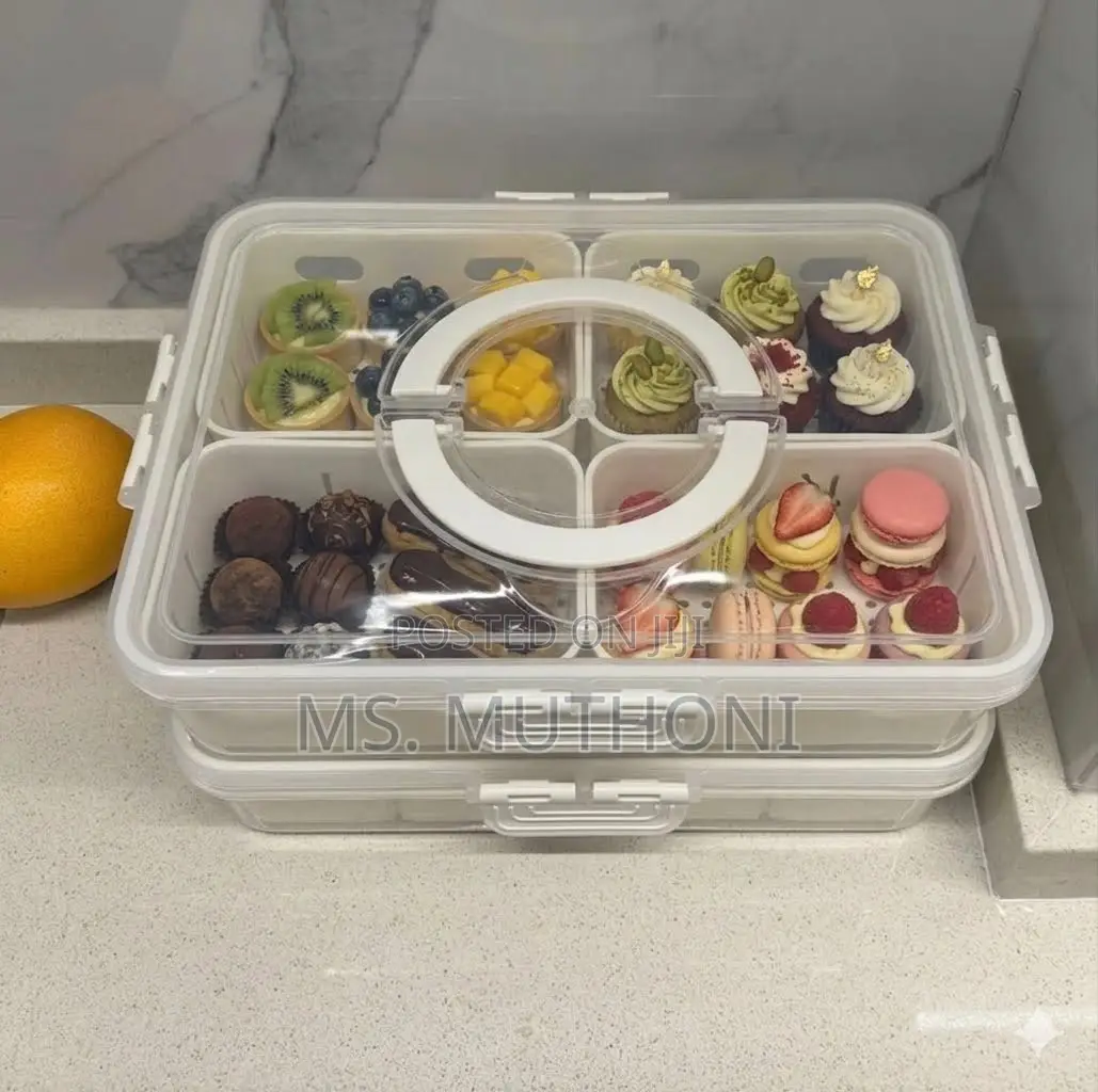 Modern 4 Compartment Drain / Storage Container