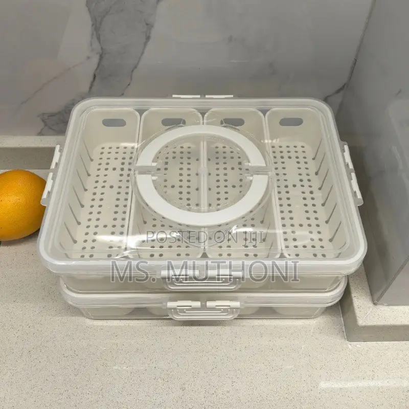 Modern 4 Compartment Drain / Storage Container