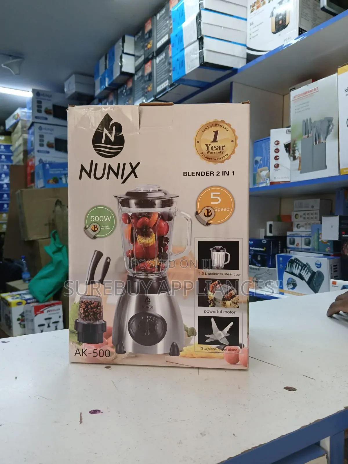 Nunix Blender Glass Jar Availble