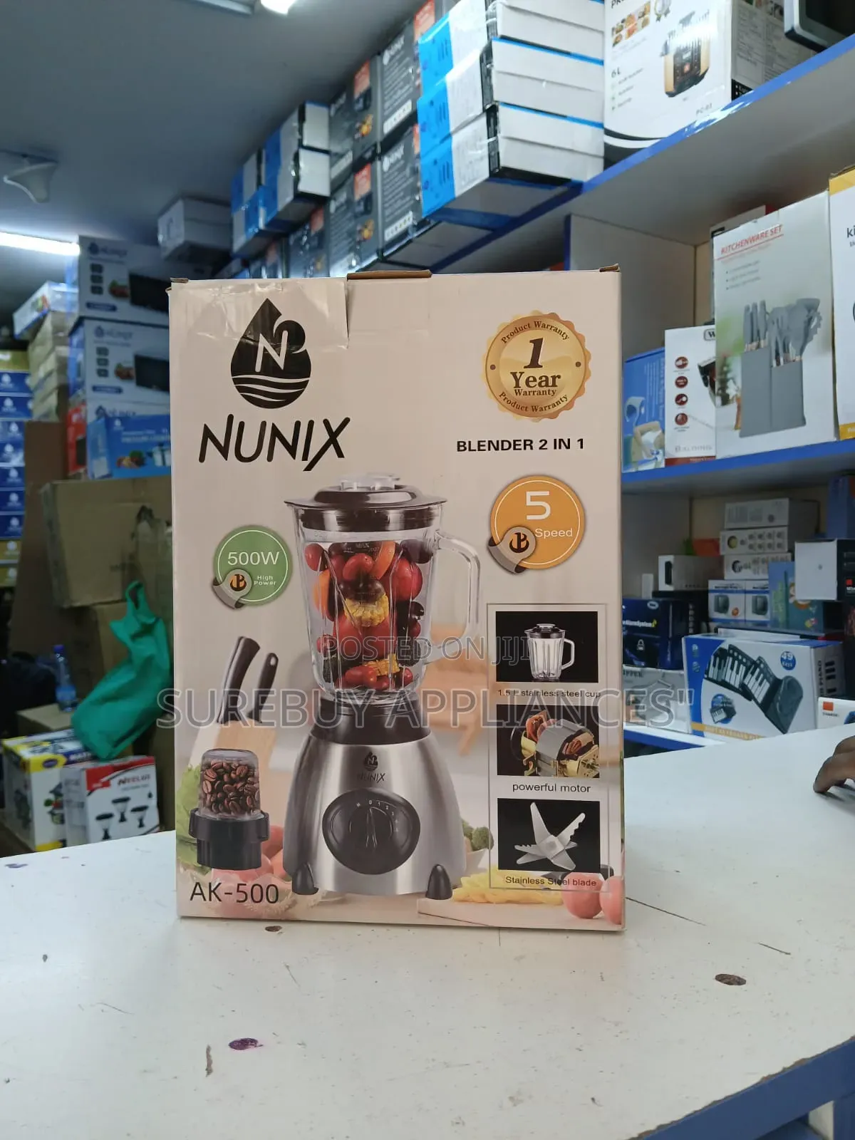 Nunix Blender Glass Jar Availble