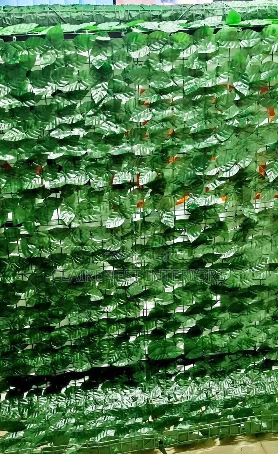 Fresh Approach to Privacy and Décor Green Privacy Fence