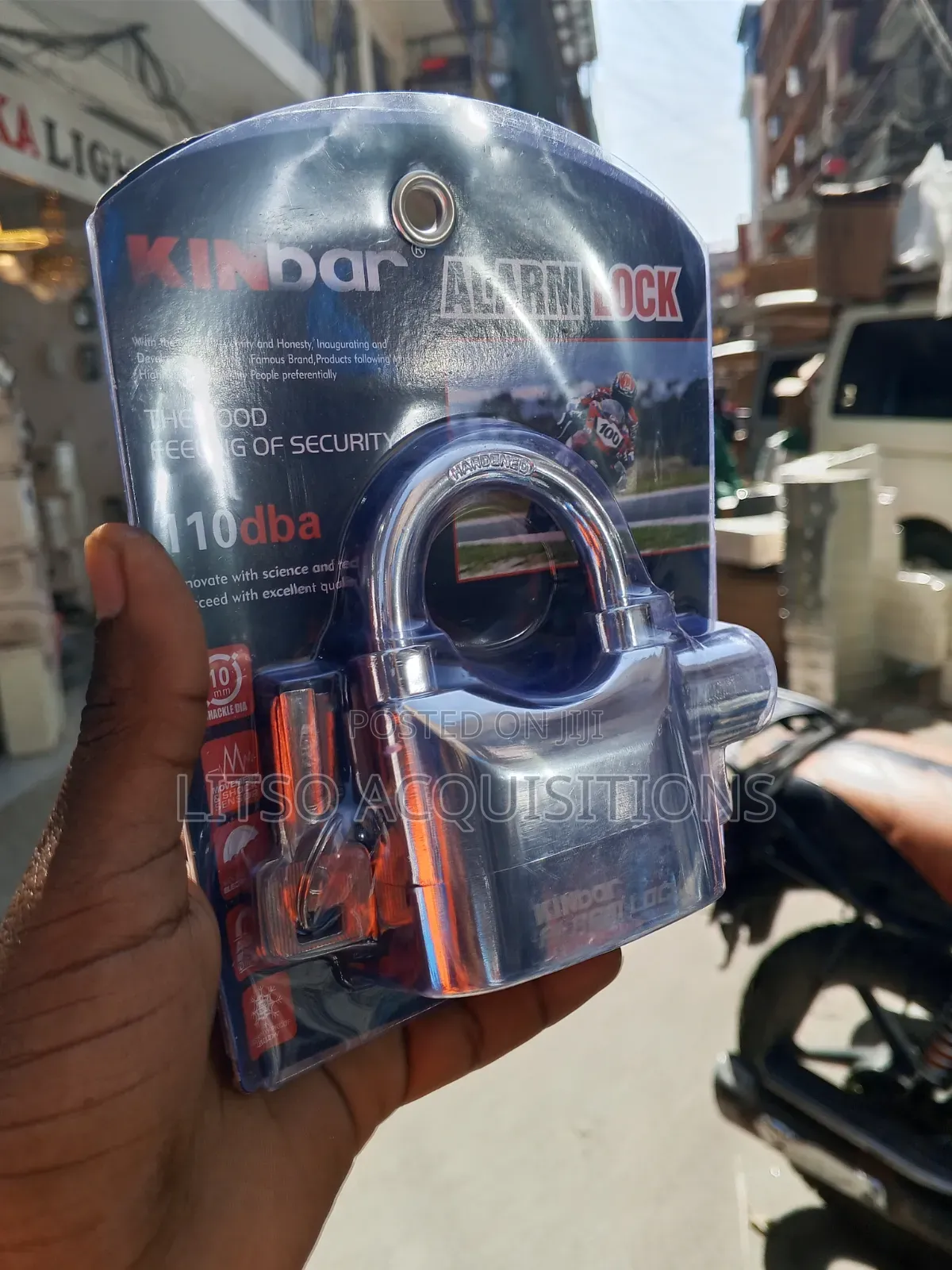 Kinbar 110dB Alarm Padlock – Anti-Theft Security Lock