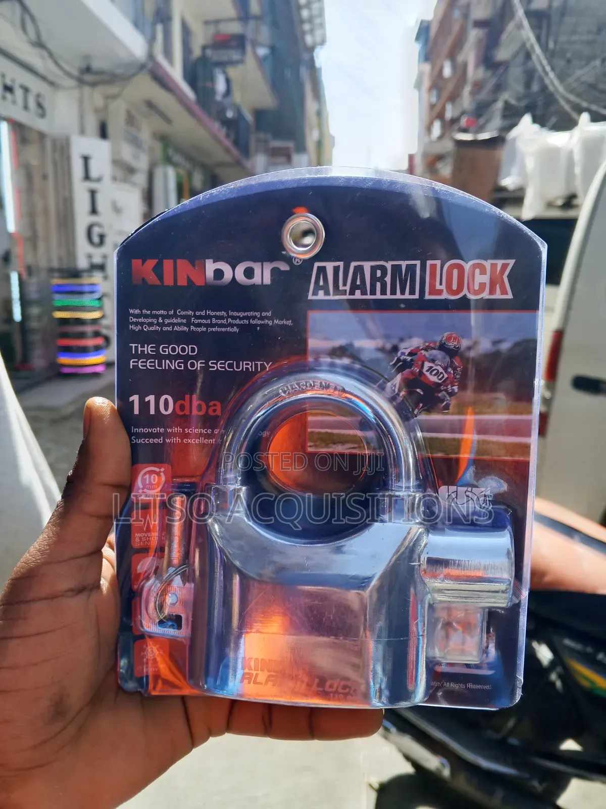 Kinbar 110dB Alarm Padlock – Anti-Theft Security Lock