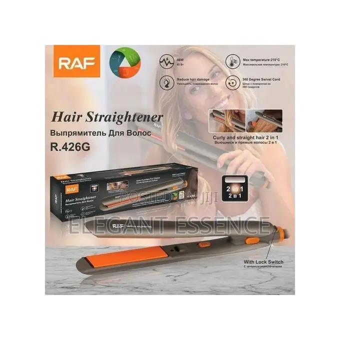 Hair-Protecting Swivel Cord Dry and Wet Dual-Use Hair Straightener