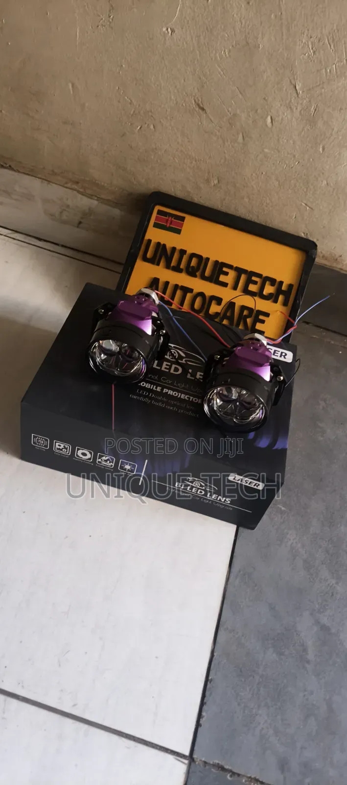 Universal 2.5" Bi LED Car Projector Headlight Bulbs