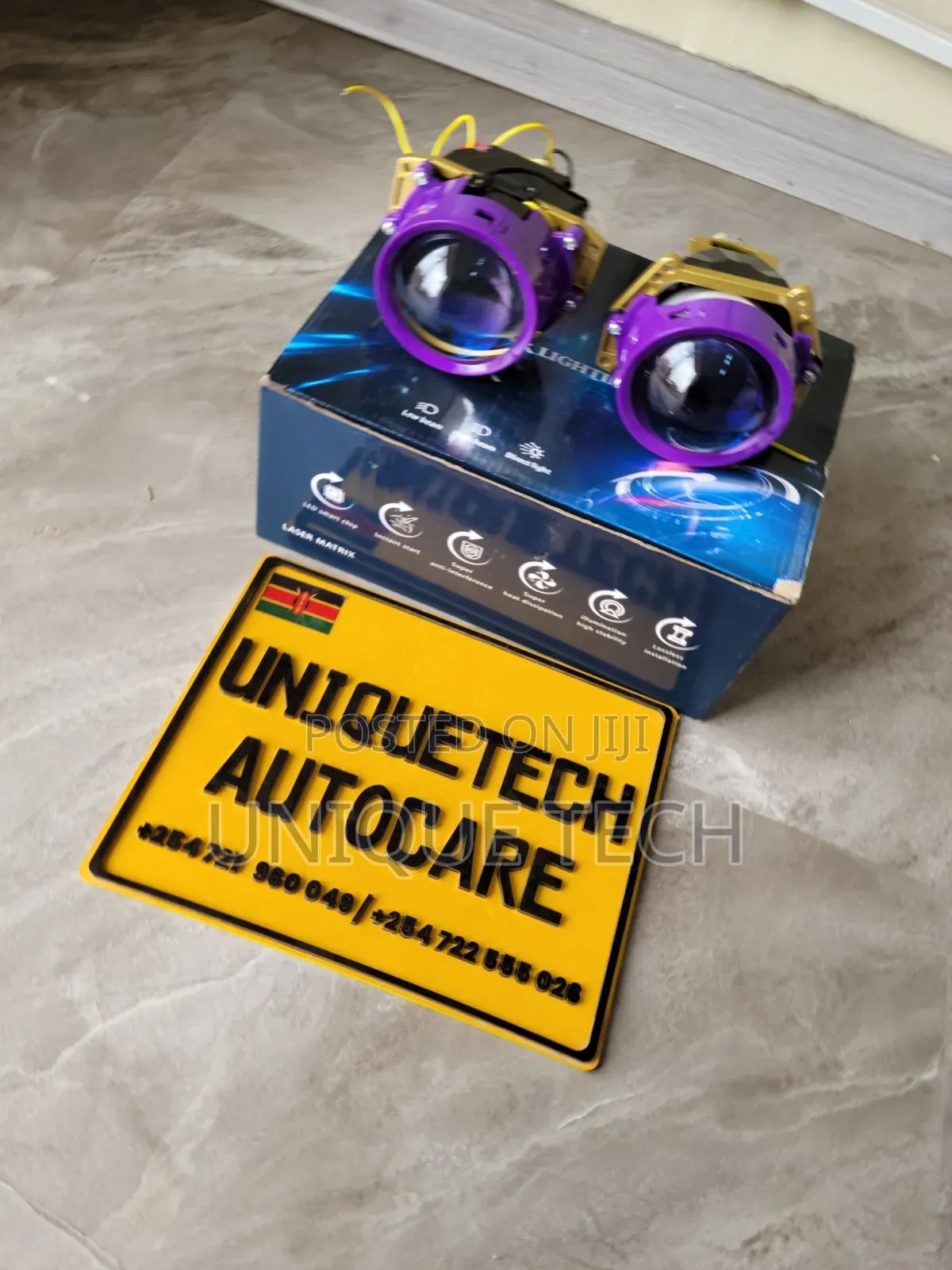 3" Bi LED Car Projector Headlights Without Laser