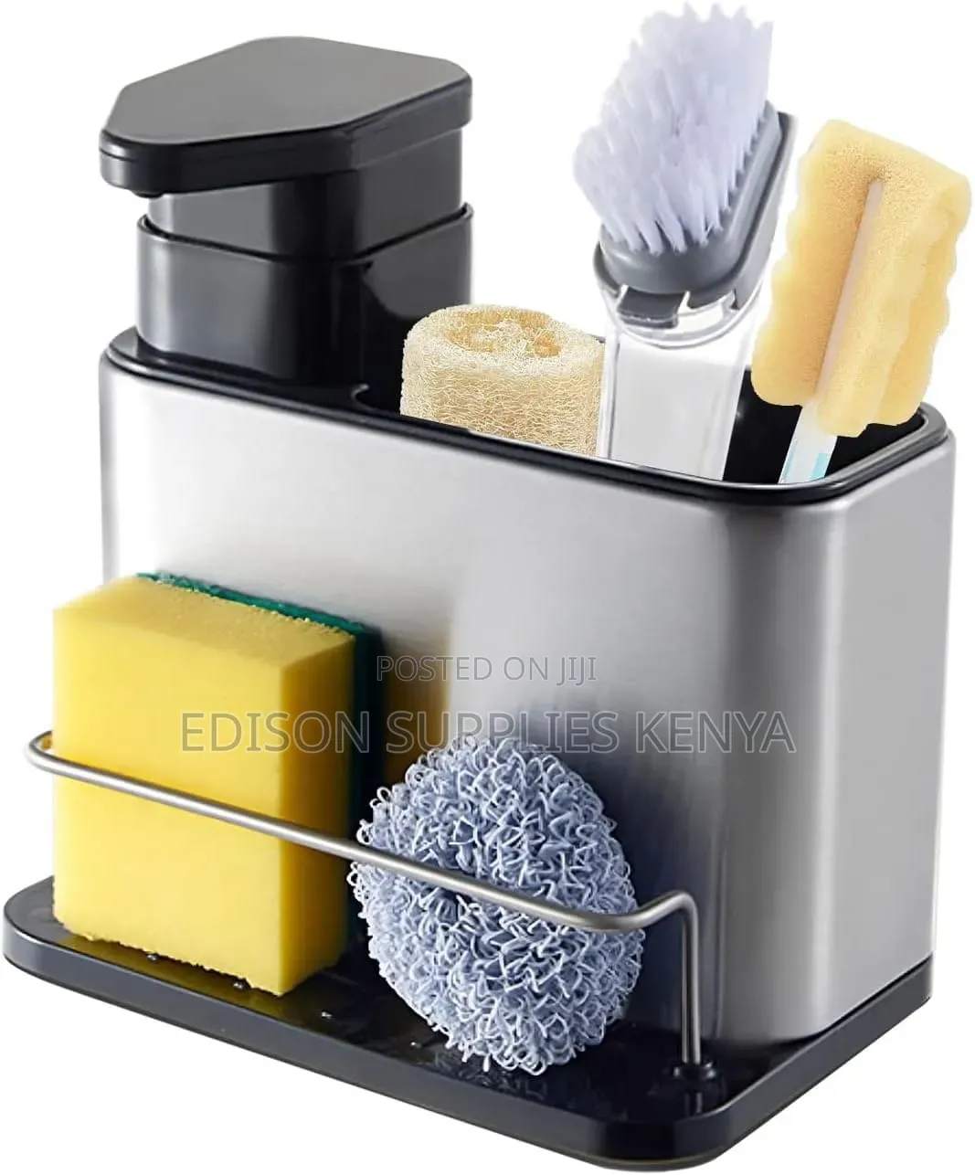 Kitchen Sink Organizer With Soap Dispenser Stainless Steel Sink Caddy
