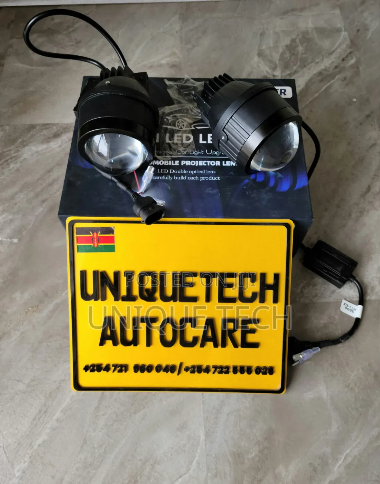 3 Color 3" Bi LED Car Fog Light Projectors, Non Laser