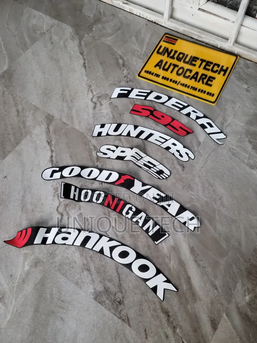 Car Tyre Stickers 8PCS Set