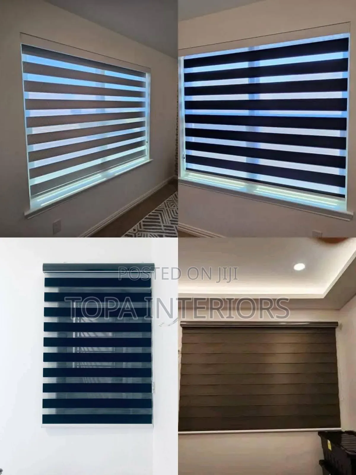 Sheer Zebra Roller Blinds for Executive Office Horizontal Window Blind