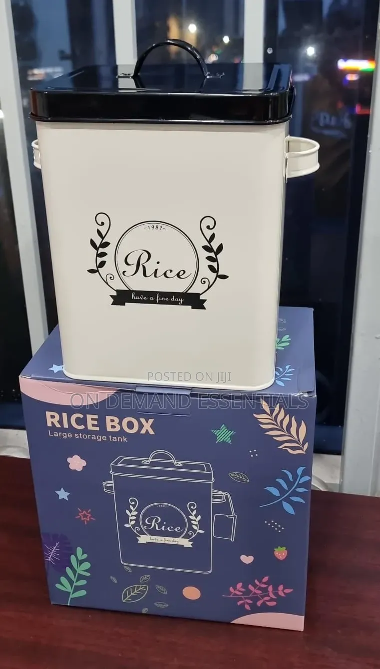 H102 Galvanized Metallic 5kg Rice Bin