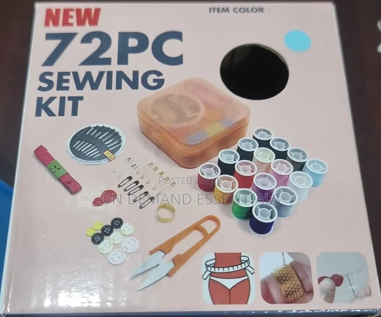 Essential Household 72pc Sewing Kit