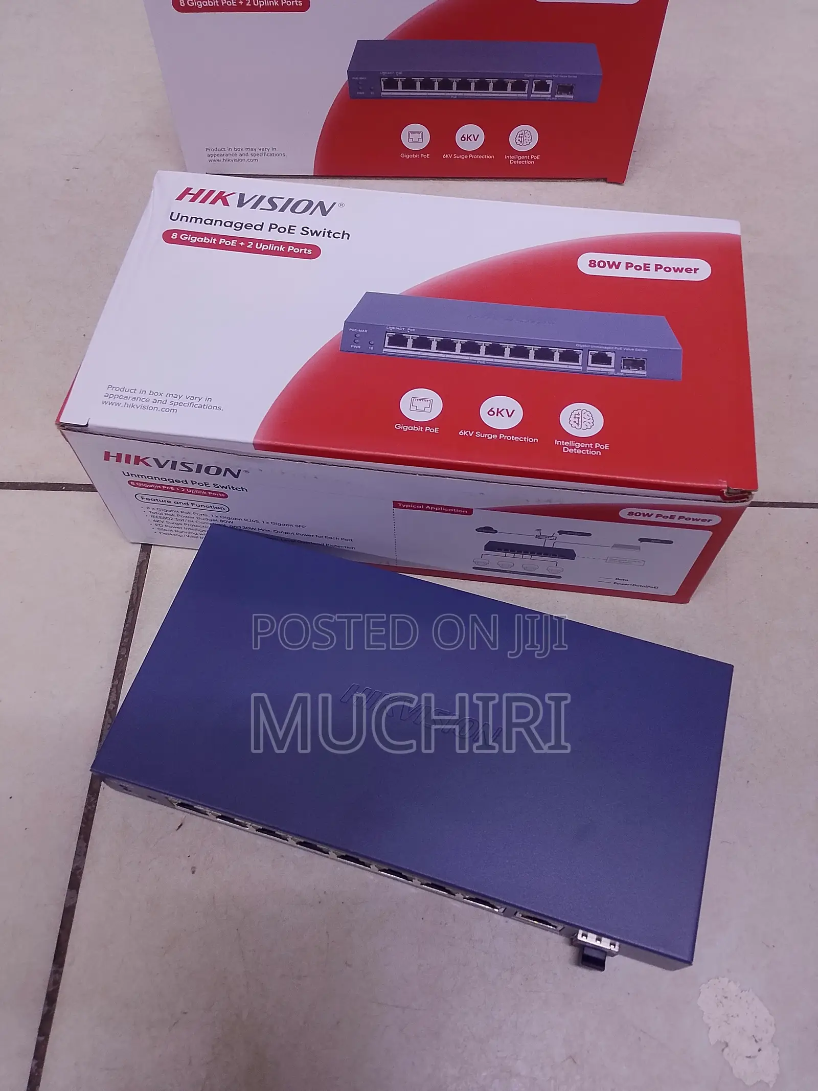 Poe Switch 8 Port Hikvision Poe DS-3E0510P-E/M