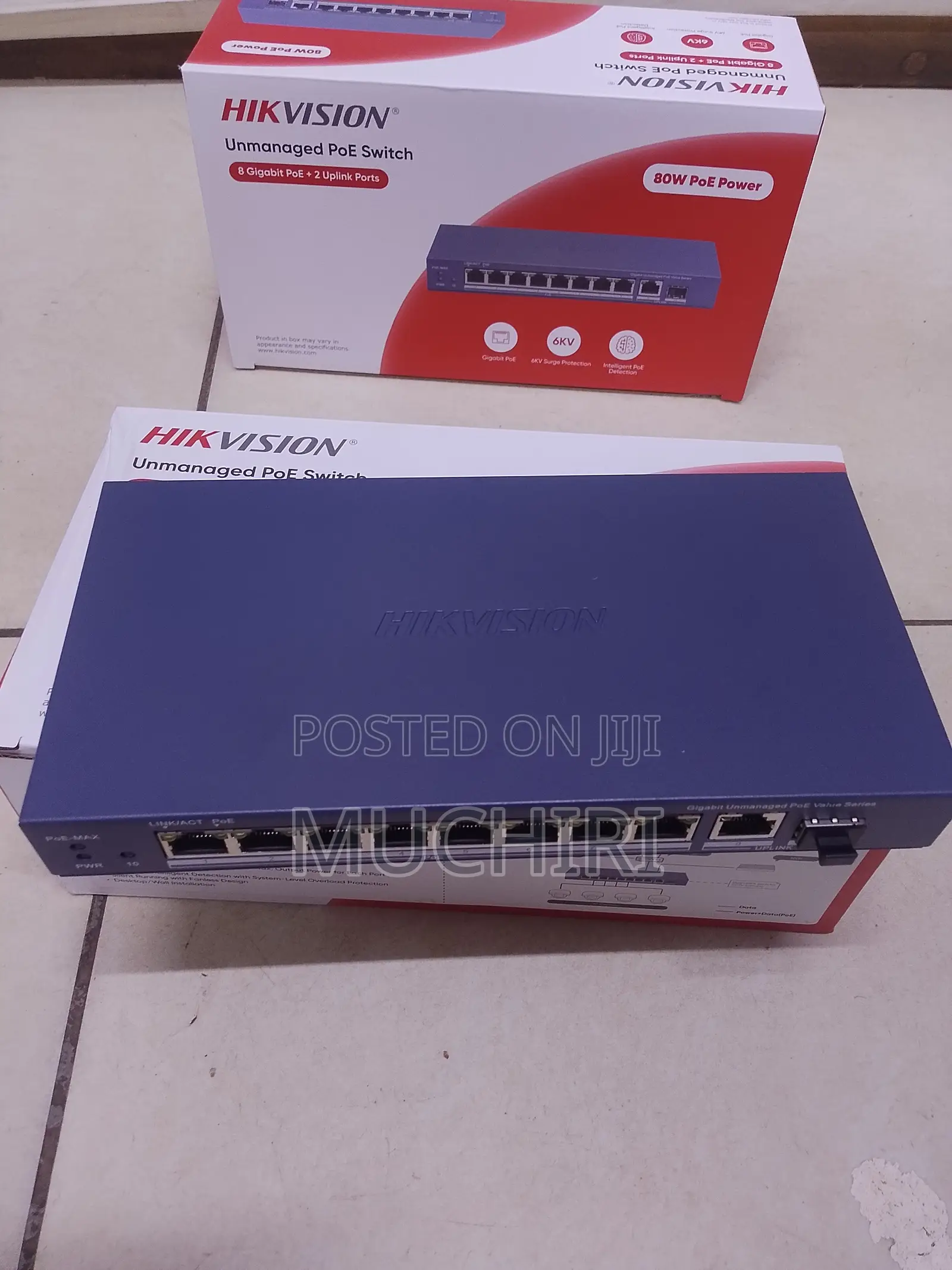 Hikvision 8 Port Poe Switch//Hikvision 8 Ports Unmanaged Poe
