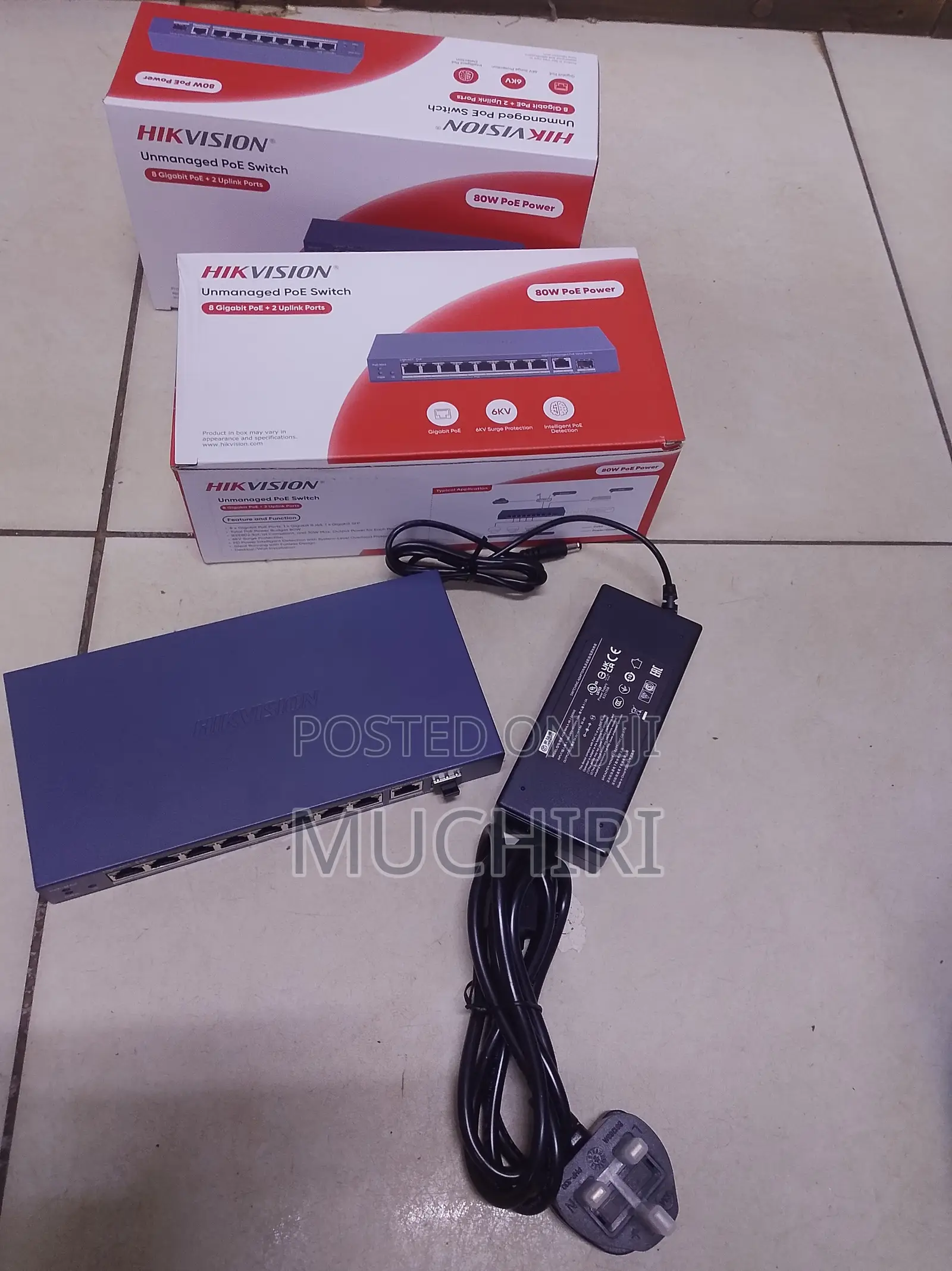 Hikvision 8 Port PoE Network Switch for CCTV