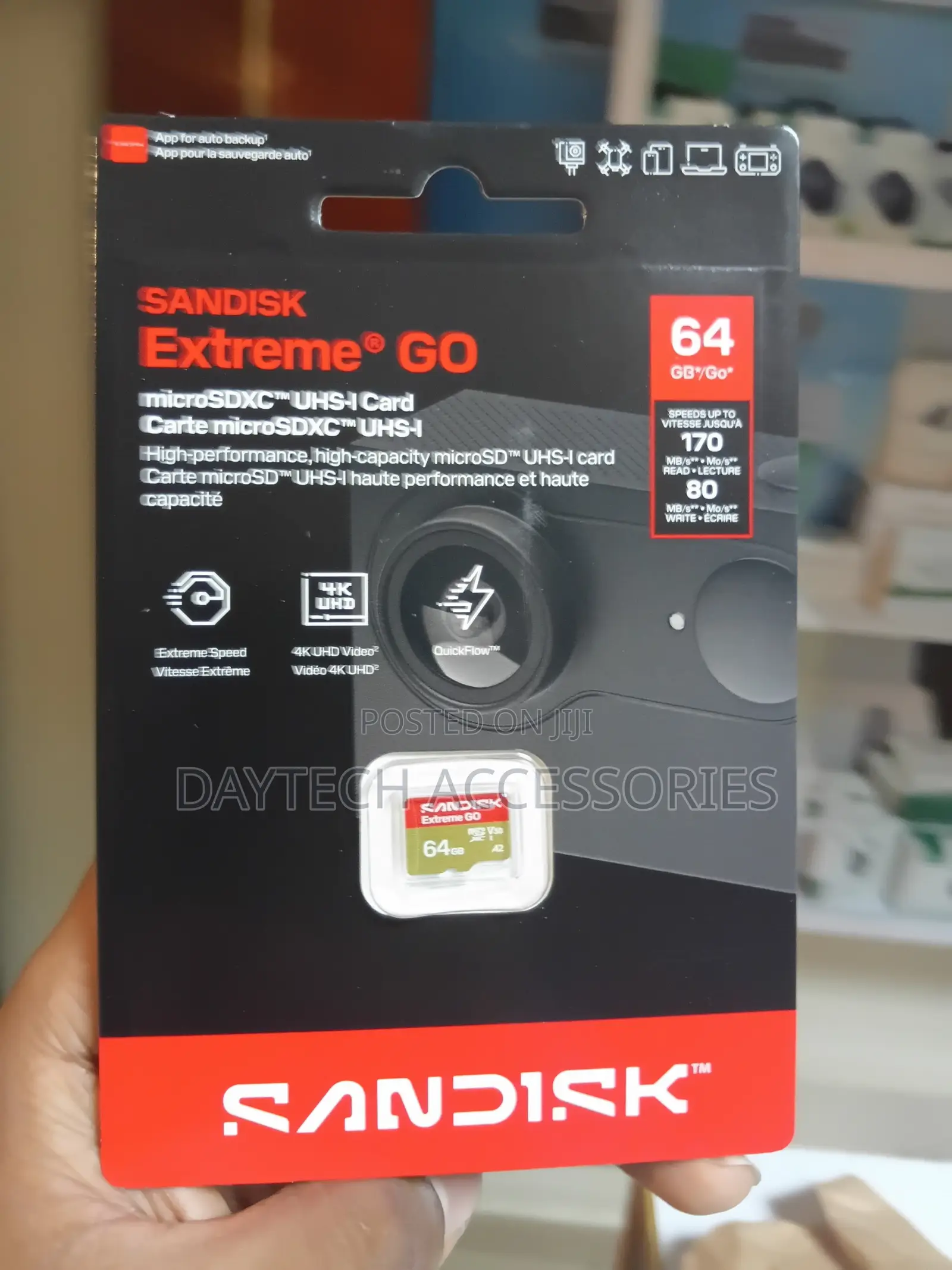 Sandisk 64gb Extreme Pro Micro Sd Card (Sdxc) A2 Uhs-I U3