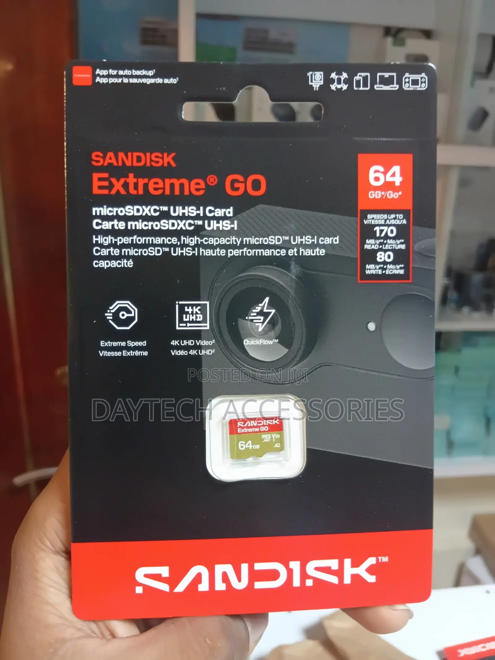 Sandisk 64gb Extreme Pro Micro Sd Card (Sdxc) A2 Uhs-I U3