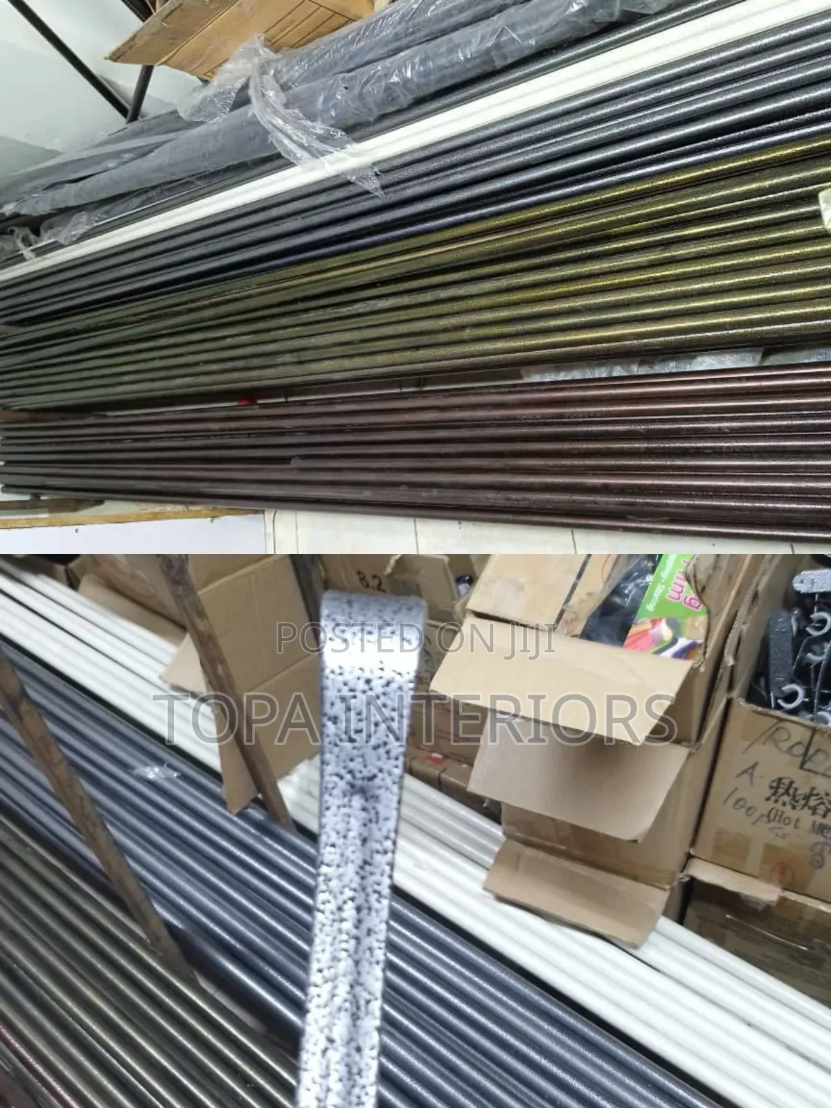Durable Strong Locally Fabricated JUA Kali Curtain Poles Per Metre