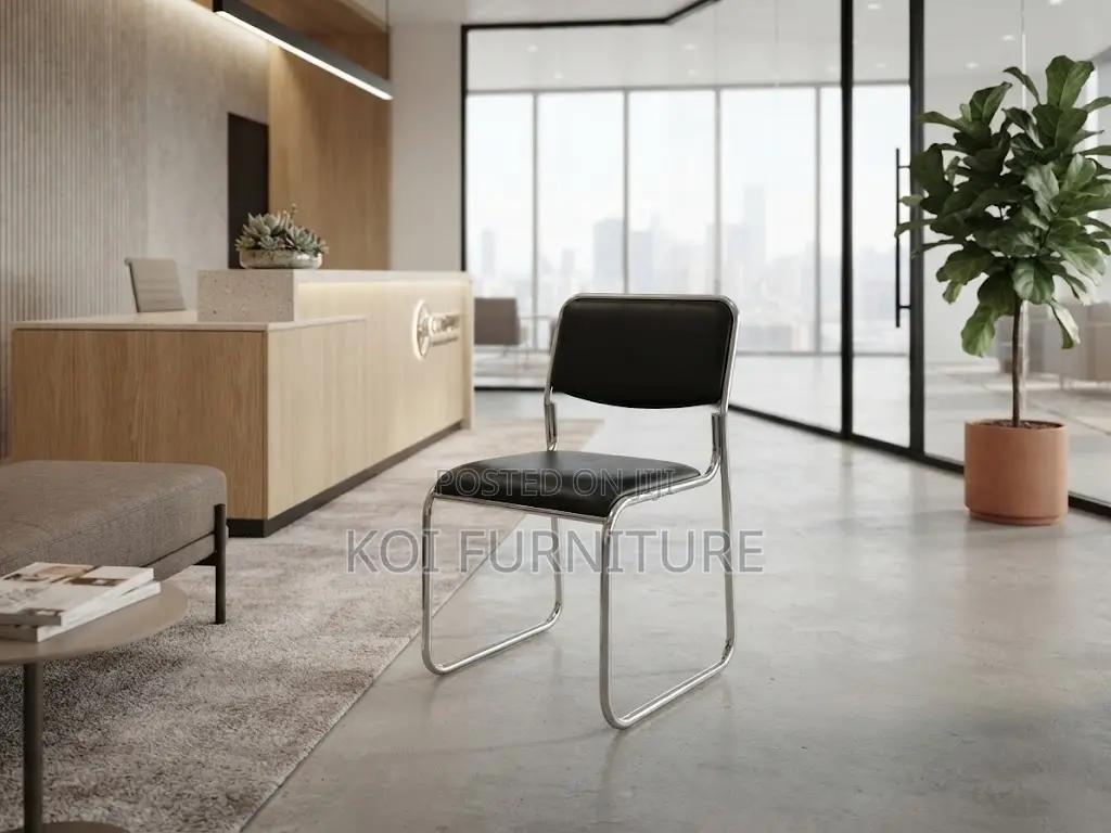 Office Chairs; Armless Leather Katalina Office Reception Area Chair