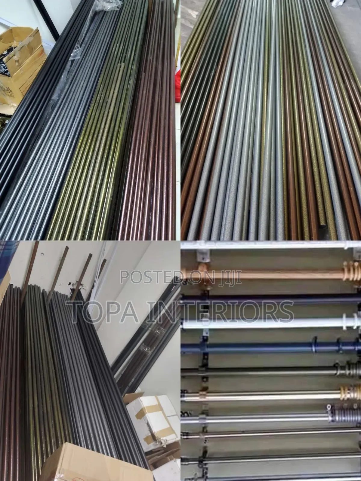 Premium Window Curtain Rods Powder Coated JUA KALI CURTAIN Poles