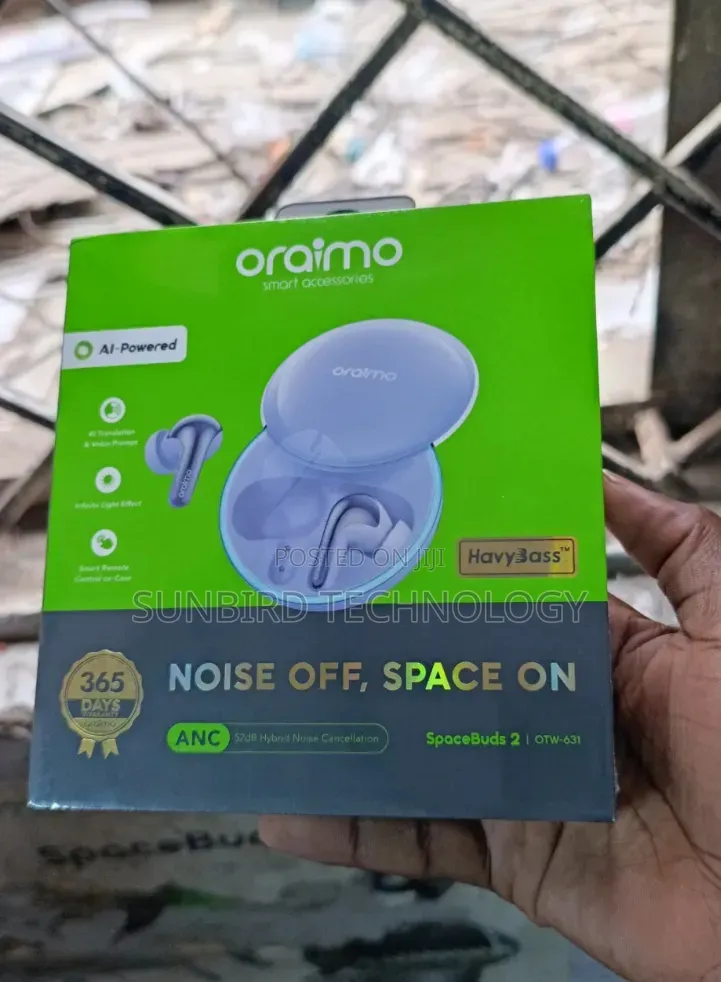 Oraimo Spacebuds 2 Noise Off/Space on Ai Powered Otw-631.