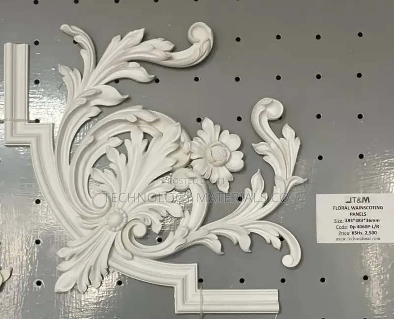 Elegant Floral Wainscoting Panels | Decorative Wall Mouldings
