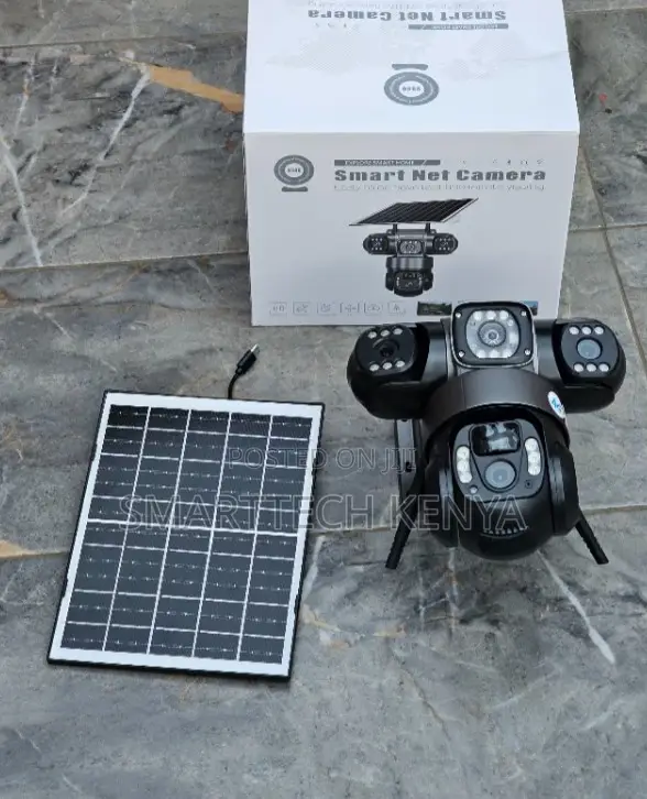 4G PTZ Solar CCTV Camera Triple Lens Motion Detection