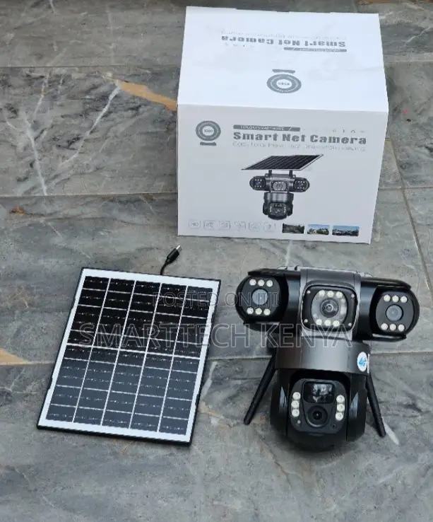4g Triple Lens CCTV Camera Waterproof Solar Powered PTZ