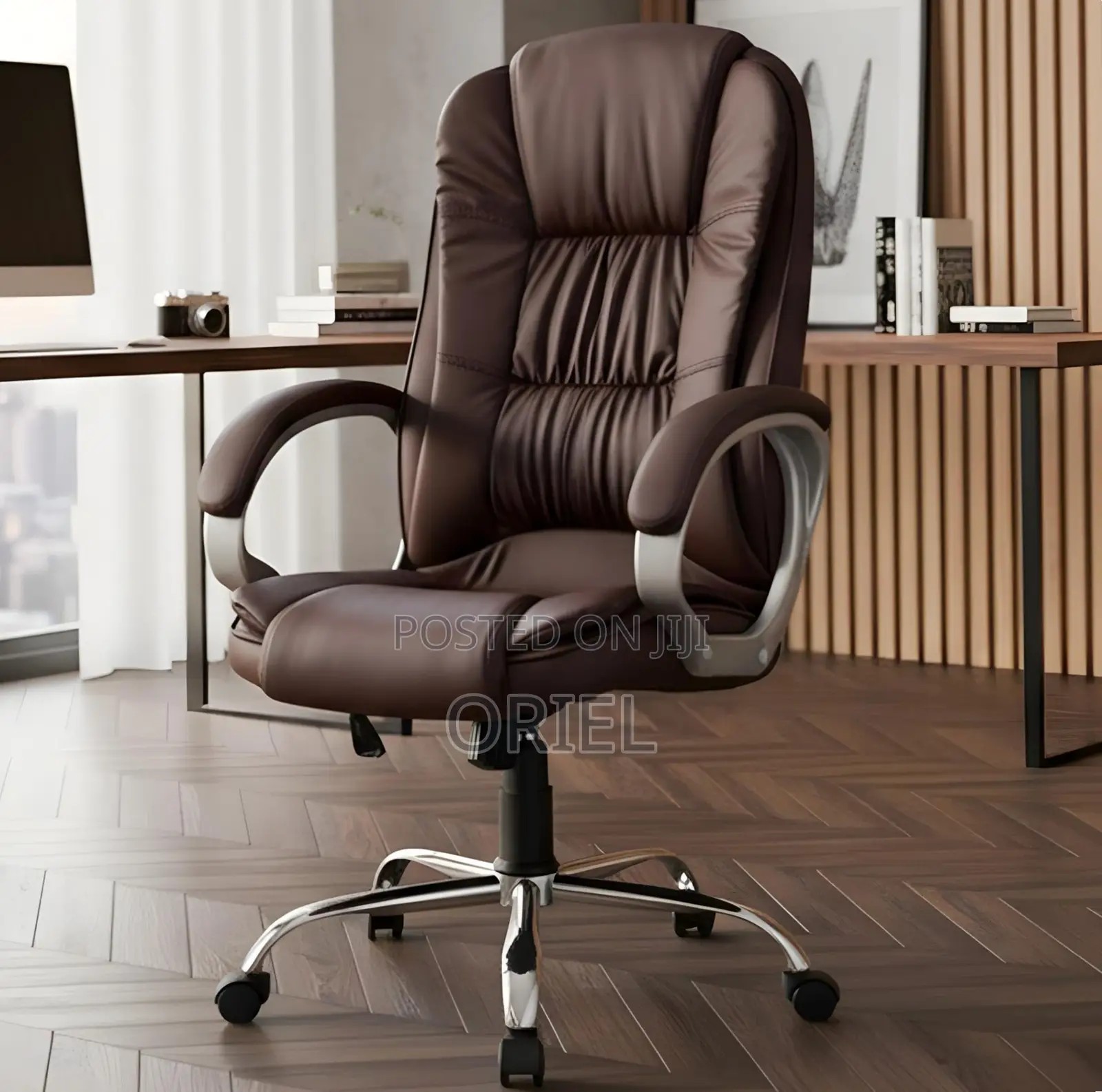 Executive Office Chair : Brown Director Chair