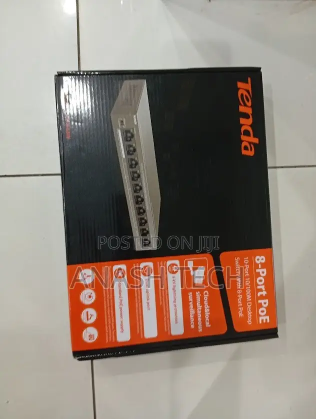 Tenda 8-Port Unmanaged PoE Switch