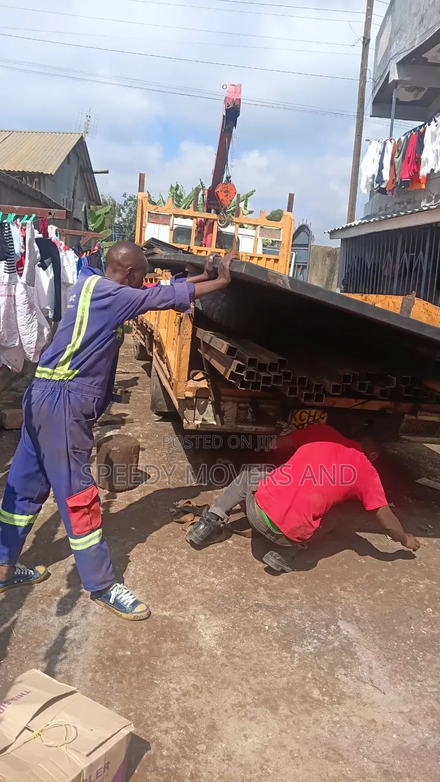 Crane Is Available for Lifting Heavy Items - Construction Materials