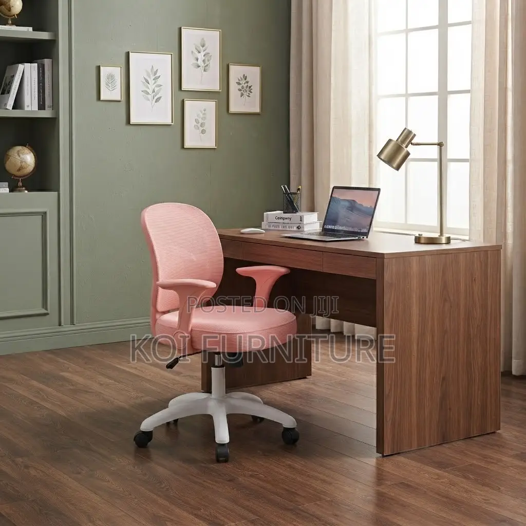 Office Chairs; Pink Home Contoured Home Study Chair