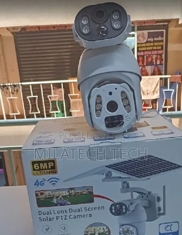 UBOX 6MP 4G Solar Security Camera With Motion Detection