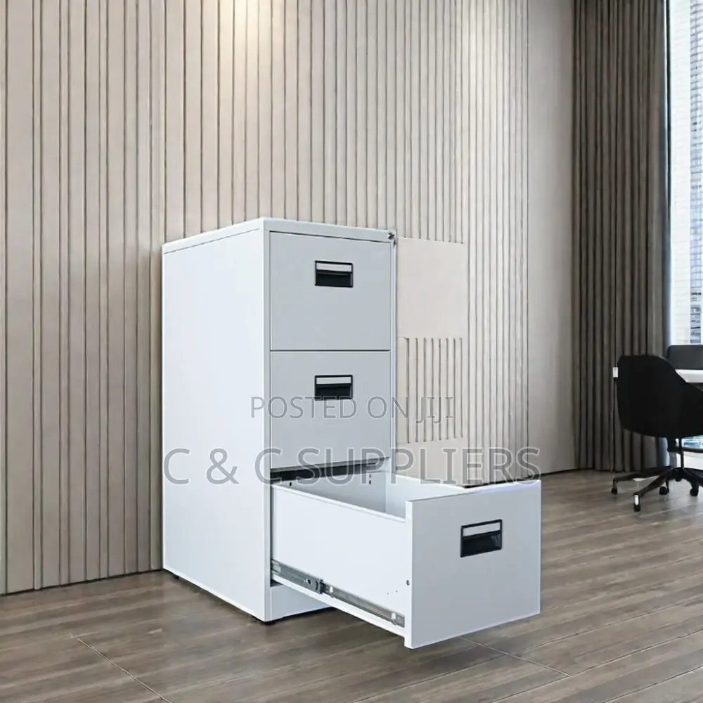 3-Drawer Cabinet With a Central Locking Key
