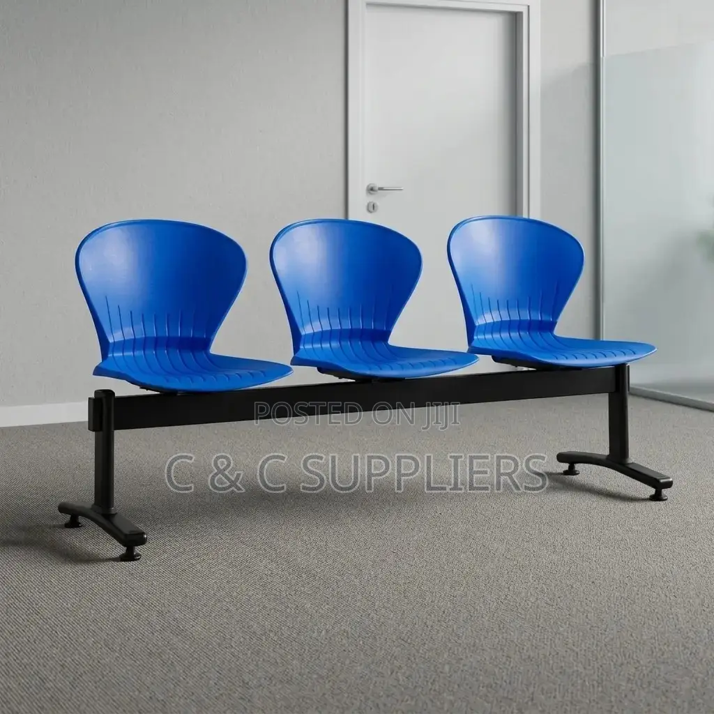 Modern 3-Seater Plastic Airport Bench-3 Link