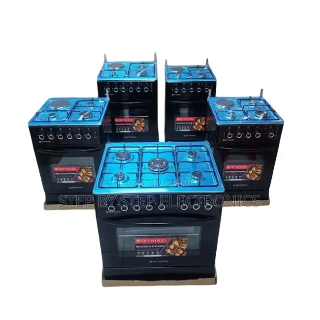 Low Prices Glass Lid 3 Gas Burners +1 Electric Free Standing Cookers